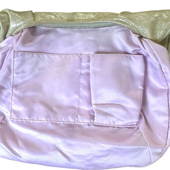 Rare Coach Poppy Metallic Champagne Leather Shoulder Hobo Bag Style 16374 - Picture 10 of 16